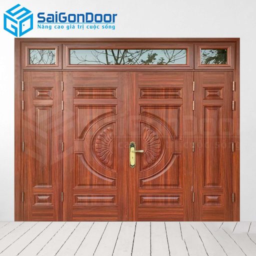 Cửa Thép Vân Gỗ SGD-KM.TVG-4C.8