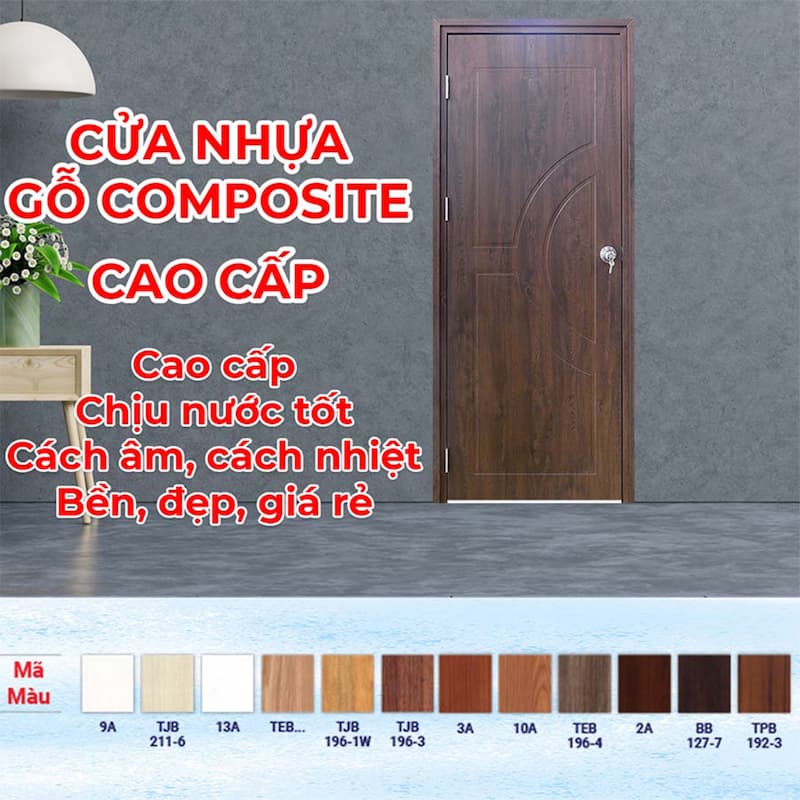 Mẫu cửa nhựa giả gỗ composite  