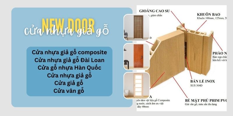 Cấu tạo cửa nhựa giả gỗ Cà Mau