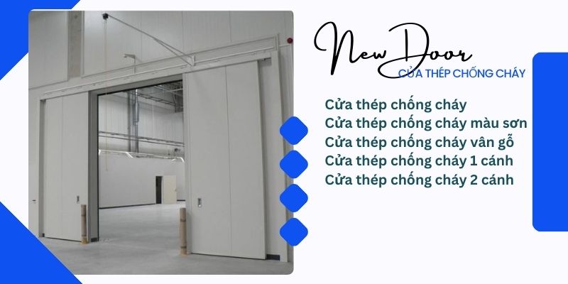 Cửa thép chống cháy Tây Ninh: Phân loại theo cơ chế hoạt động 8 Cửa thép chống cháy kiểu trượt (cửa đẩy)