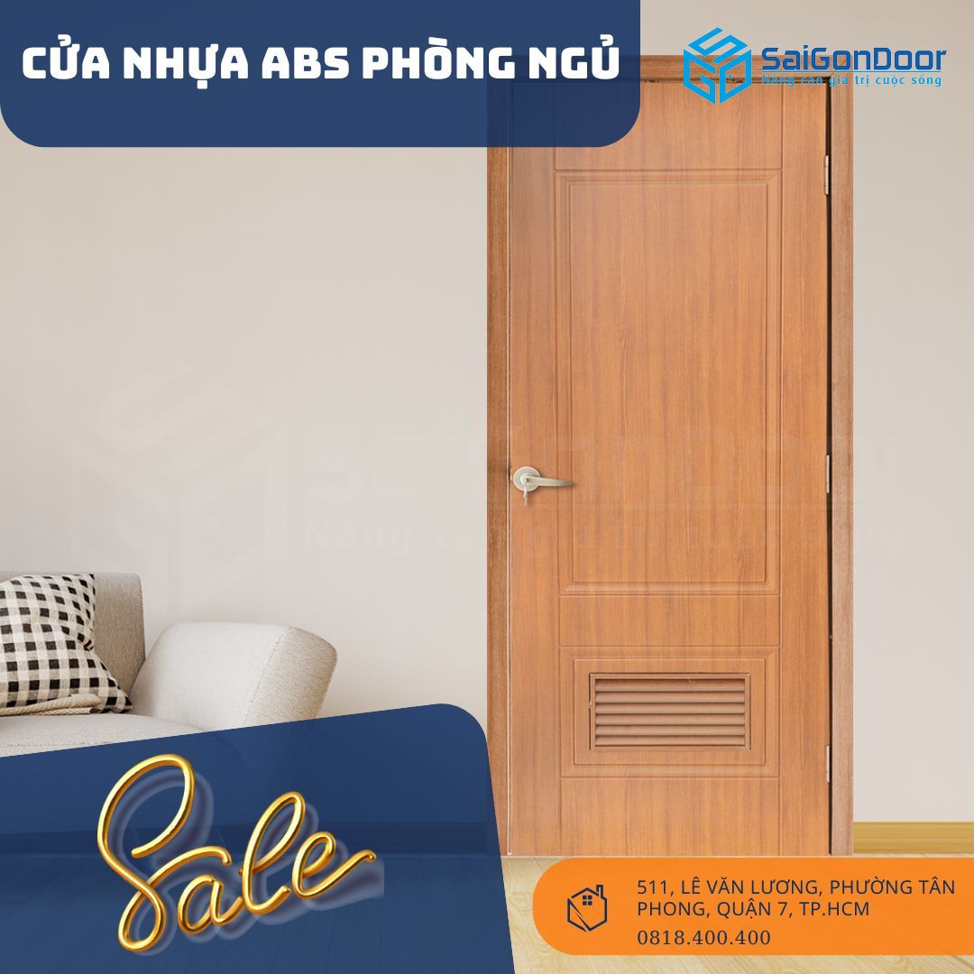 Cửa ABS phòng ngủ đẹp lắp khá đơn giản và nhanh chóng cua-abs-phong-ngu-dep-1