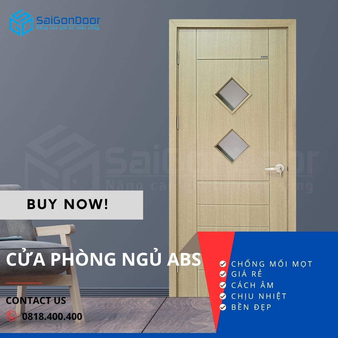 Cửa được cấu tạo từ nhựa ABS tổng hợp kết hợp lớp bề mặt vân gỗ cua-phong-ngu-nhua-abs