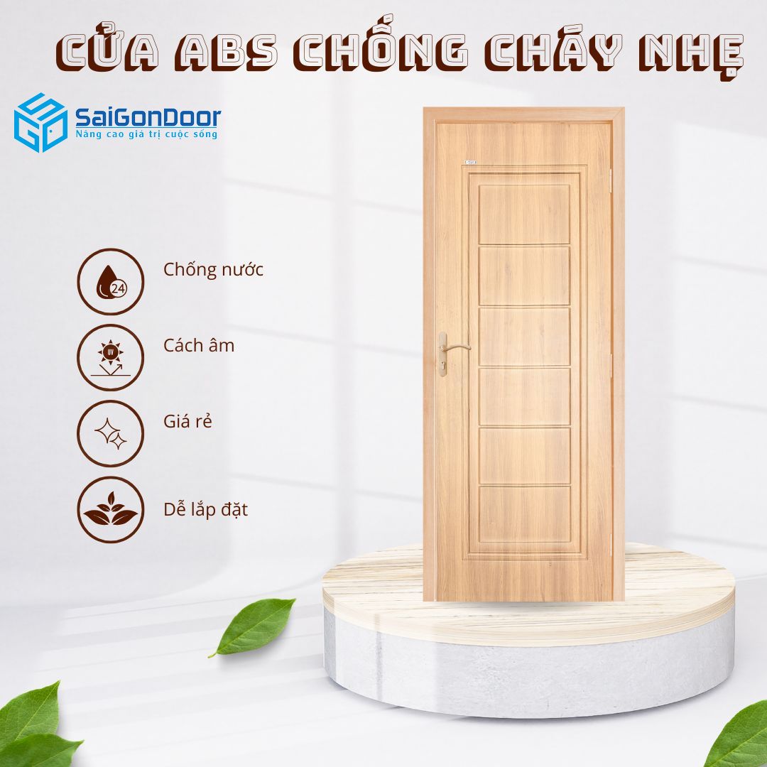 Cửa ABS chống cháy nhẹ có trọng lượng nhẹ dễ lắp đặt vận chuyển cua-abs-chong-chay-nhe-5