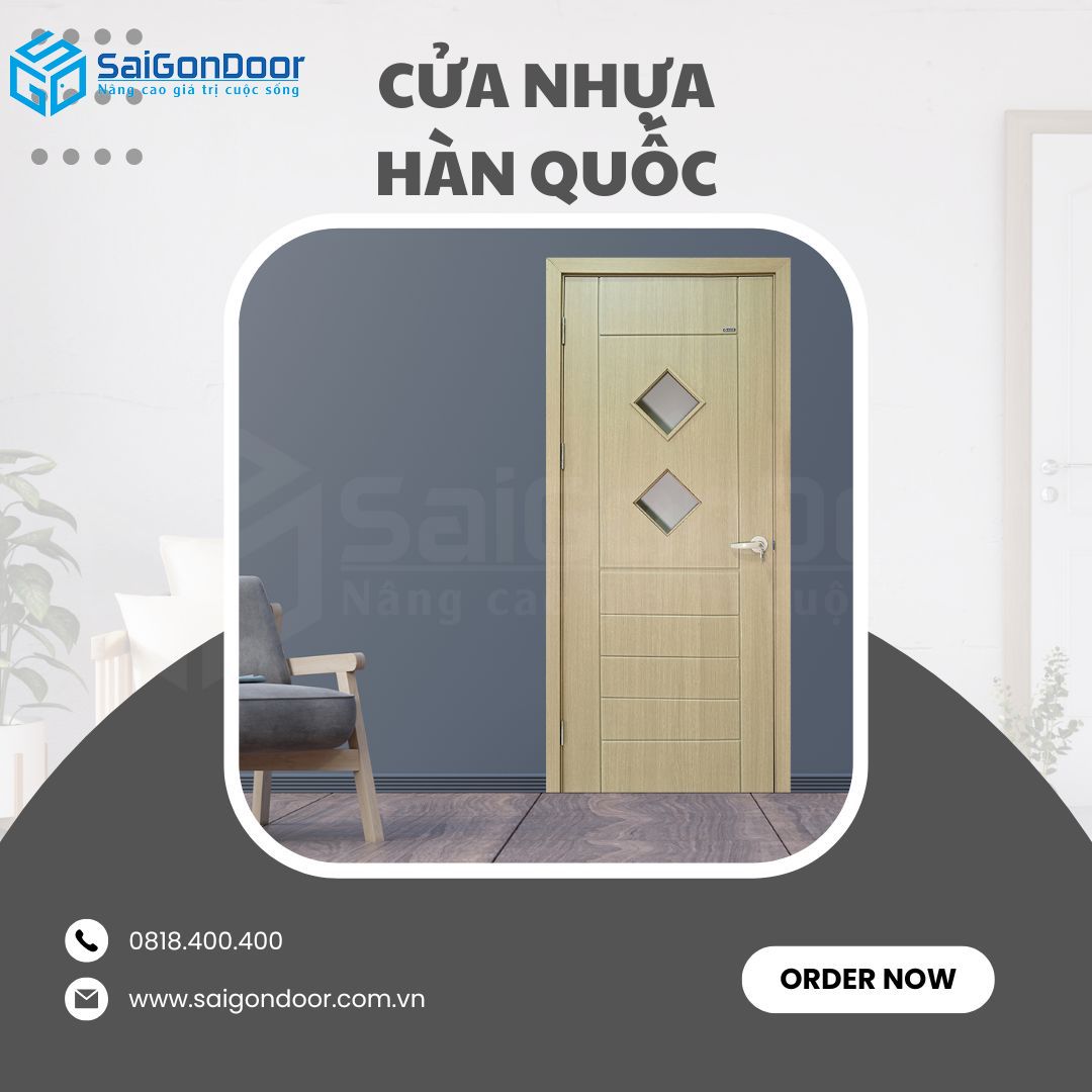Cửa có kết cấu cách âm khá tốt phù hợp với các chung cư hay văn phòng cua-nhua-han-quoc-phong-ngu