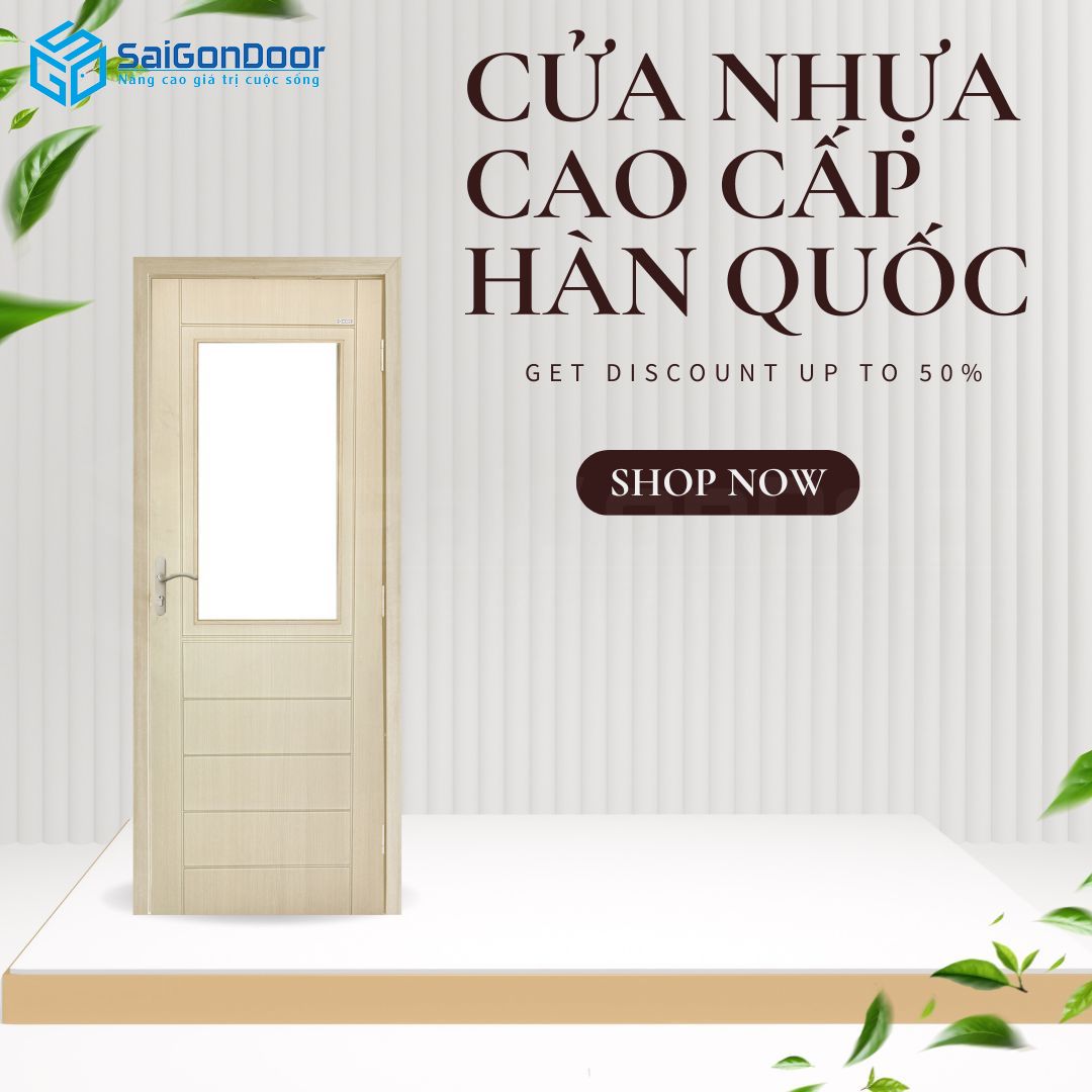 Cửa được cấu tạo từ nhựa ABS, kết hợp gia cố từ nhiều lớp khác nhau cho độ bền và chắc chắn cao cua-nhua-cao-cap-han-quoc-6