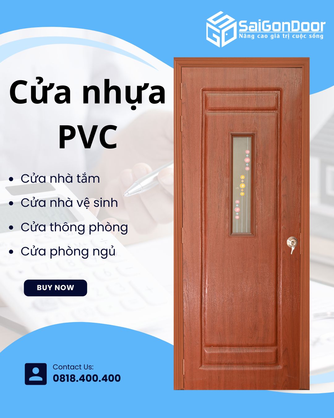 Cửa Nhựa PVC Chống Nước – Nhà Tắm Và Nhà Vệ Sinh 13 cua-nhua-pvc-chong-nuoc-2