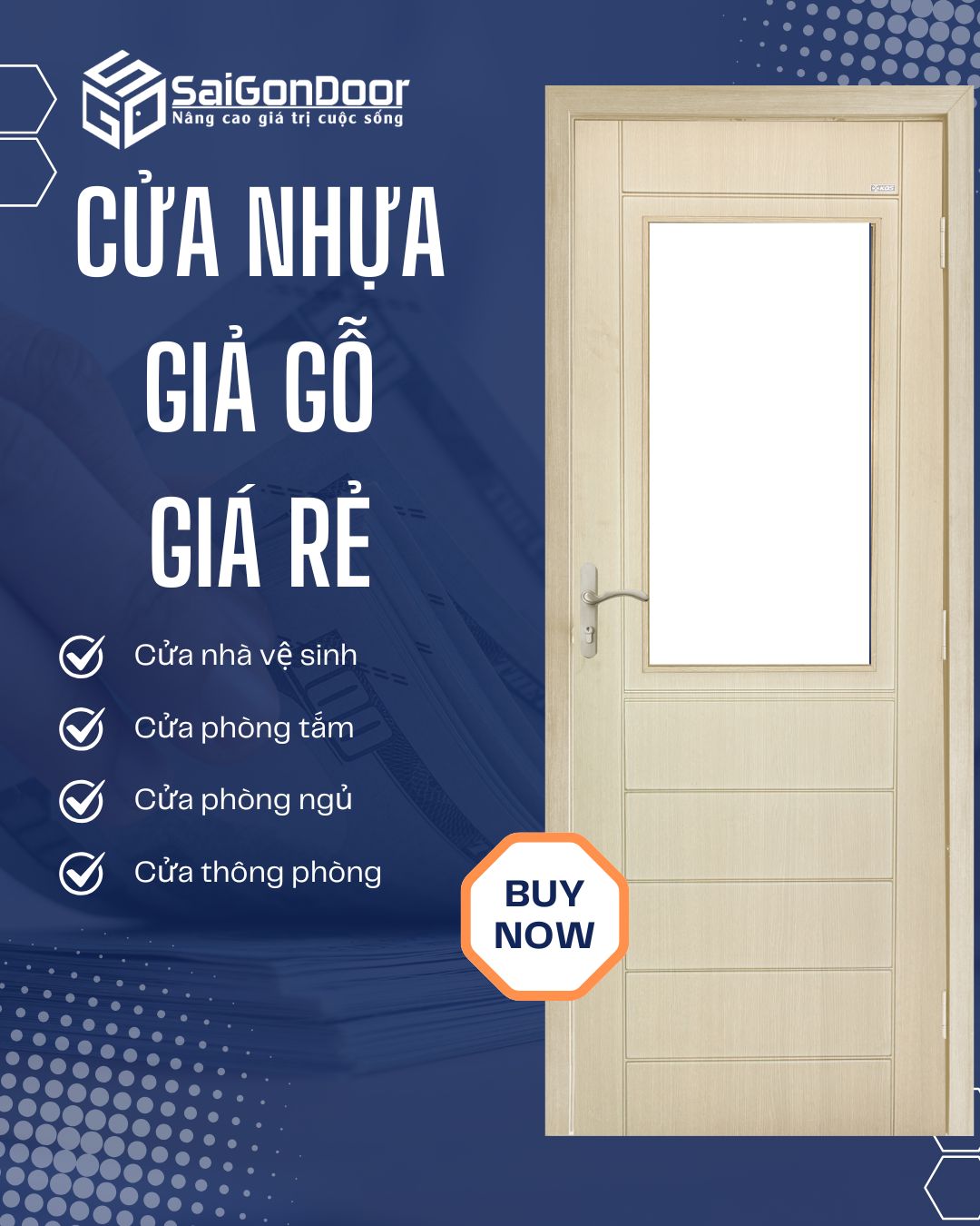 Cửa Nhựa Giả Gỗ Giá Rẻ TPHCM – Lựa Chọn Thông Minh 9 cua-nhua-gia-go-gia-re-tphcm-7