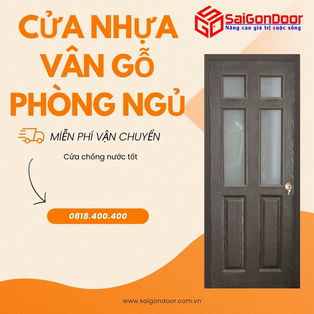 Cửa Nhựa Vân Gỗ Phòng Ngủ Có Tốt Không? Xu Hướng 16 cua-nhua-van-go-phong-ngu-1