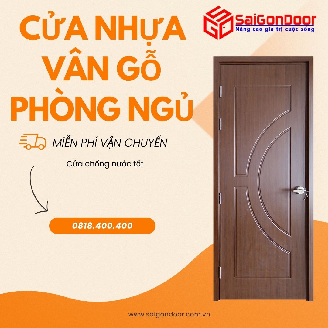 Cửa Nhựa Vân Gỗ Phòng Ngủ Có Tốt Không? Xu Hướng 11 cua-nhua-van-go-phong-ngu-6