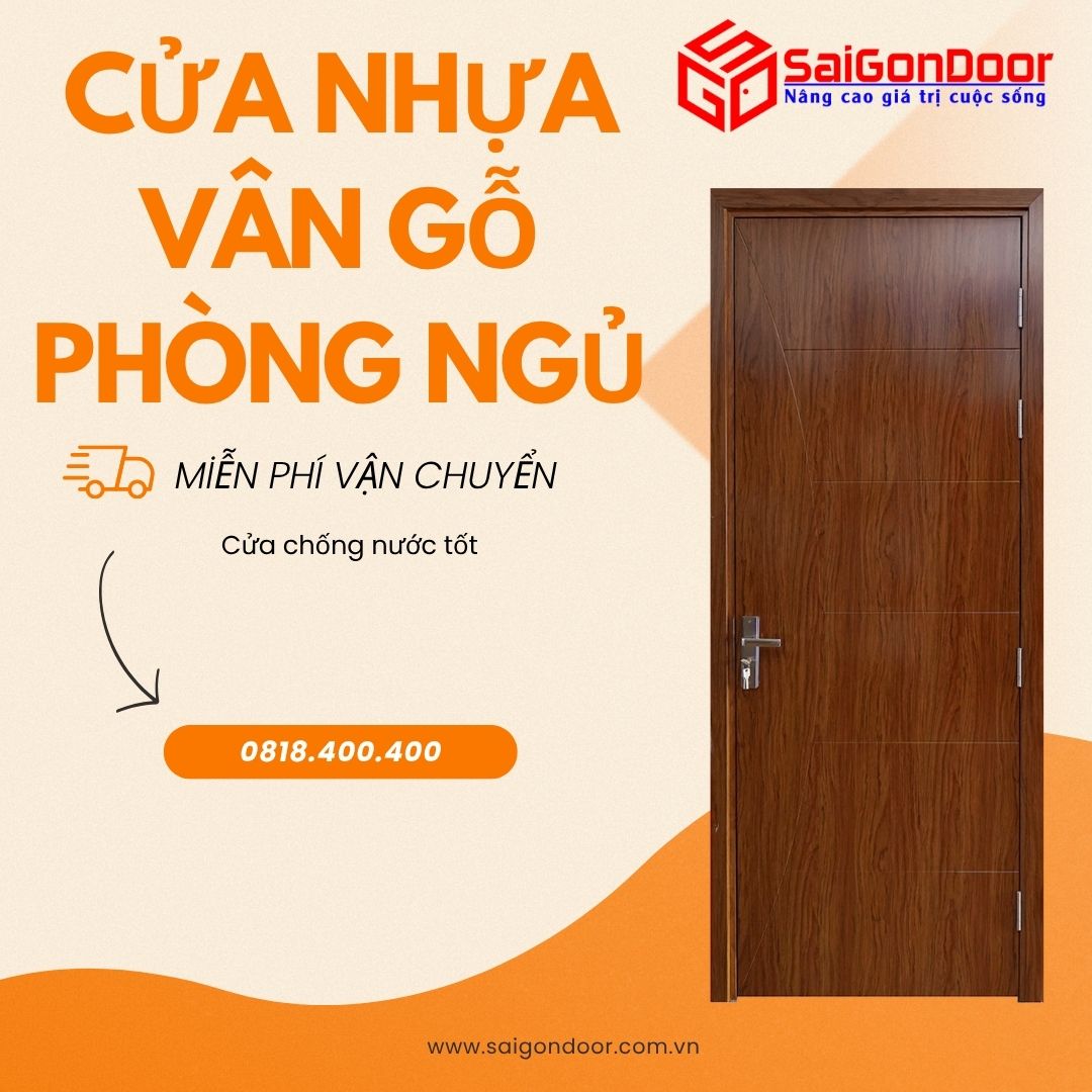 Cửa Nhựa Vân Gỗ Phòng Ngủ Có Tốt Không? Xu Hướng 10 cua-nhua-van-go-phong-ngu-7